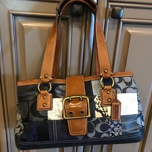 ❤️SALE❤️Coach Signature Patchwork Denim